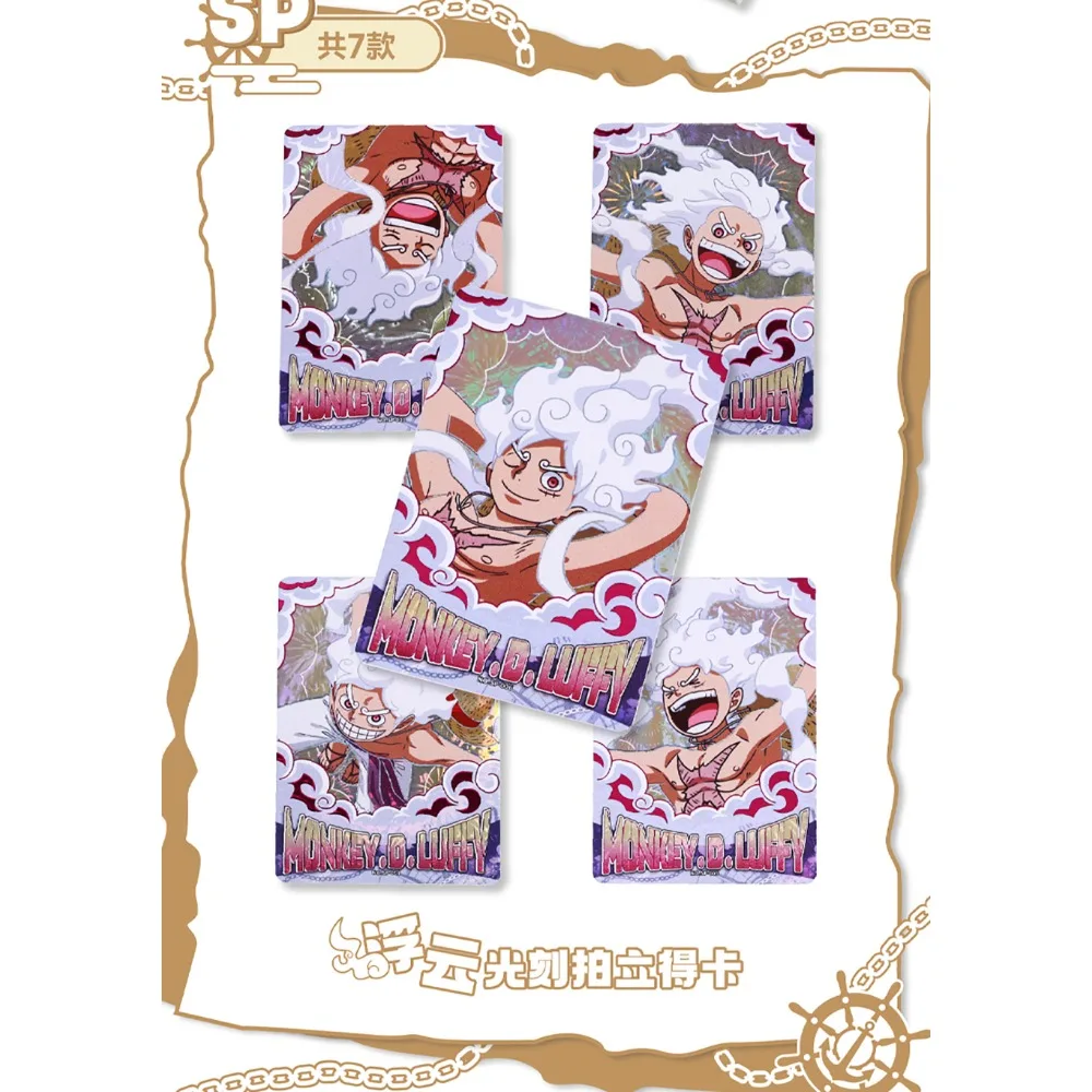 Kabao Genuine One Piece Collection Card Kid's Favorite Japanese Battle Adventure Anime Creative Polaroid Card Fun Birthday Gift