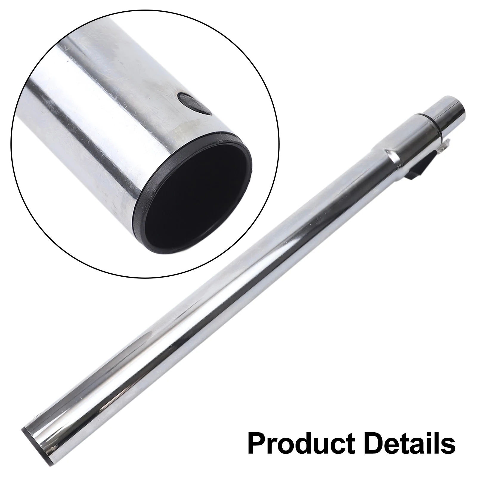 Chrome Telescopic Tube 32mm Vacuum Cleaner Attachment Cleaning With Adjustable Length Tube Long Extended Length Tube