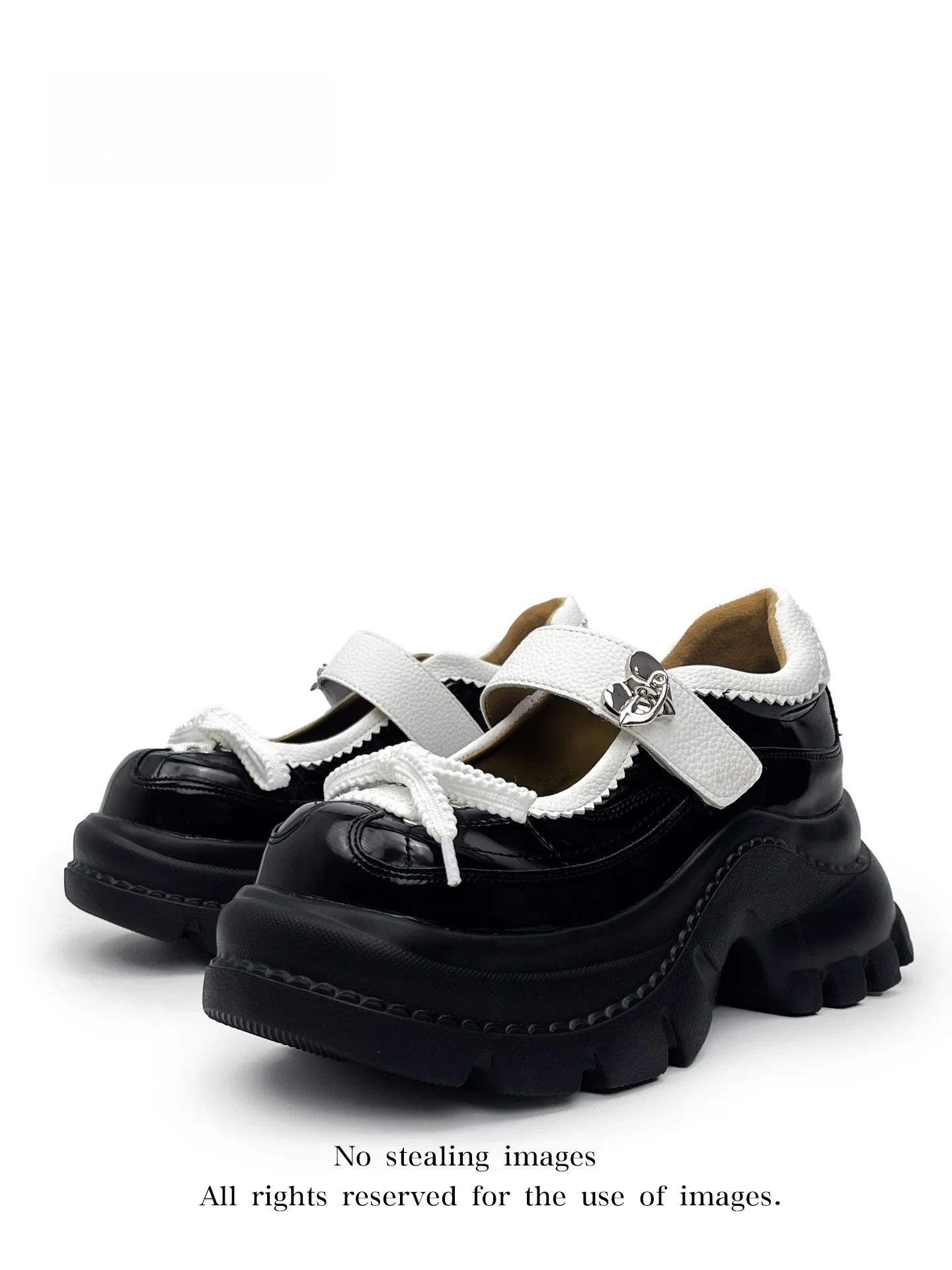 

MibVias Y2K Thick Bottom Mary Jane Shoes Women's Sweet Cool Style Black White Platform Padded Flat Heel Backless Casual Loafers