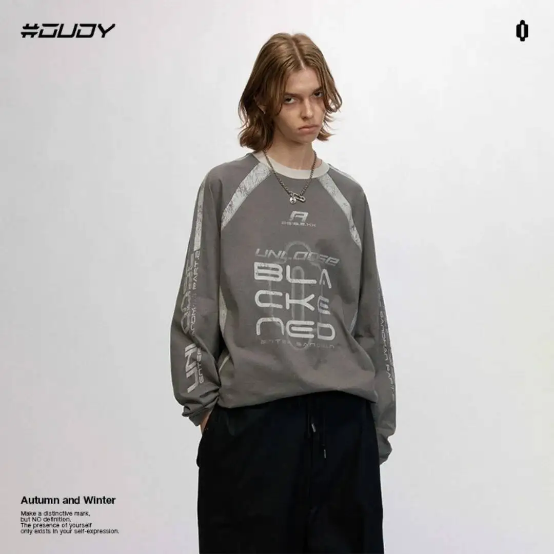 

Unisex Sweater Cotton Crew Neck Long Sleeve T Shirt Jersey Style Loose Sports Top For Men & Women Sweatshirt