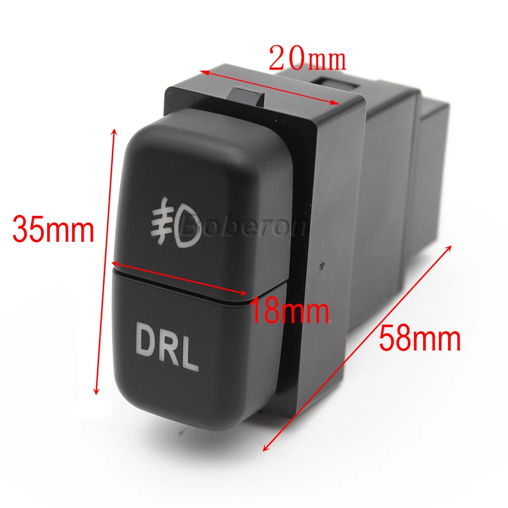 Red Light Dual Switch Car Front Rear Diff Lock Switch Differential Lock Control Button With Wire for Mitsubishi Lancer X