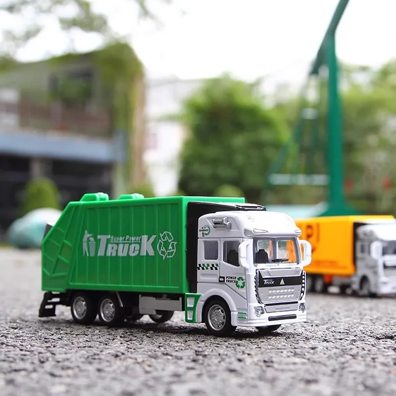 

1:48, мусоровоз, игрушечный автомобиль в качестве подарка на день рождения, Juguete, образовательная чистая мусорная машина, детские игрушки, подарки, бесплатная доставка