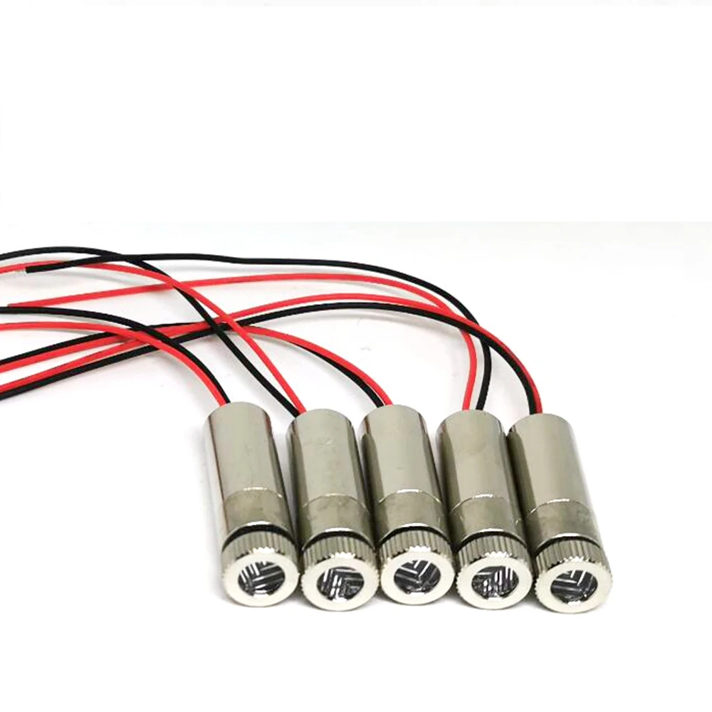 5pcs 650nm 30mw 50mw 100mw Red Laser Module Dot Line Cross Head Visible Lights