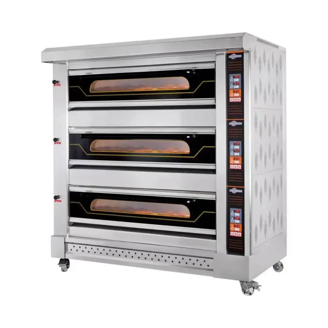 

2 Decks 4 Tray Commercial Deck Bakery Oven Gas Industrial Bakery Oven Prices for Homemade Cakes Bread Cake Baking Machine