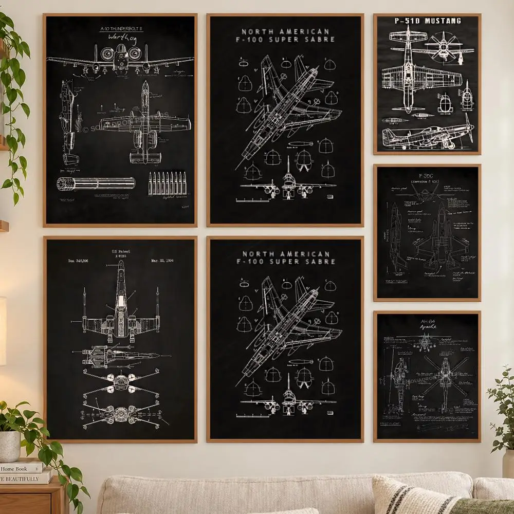 Cool Fighter hand drawing Poster HD art sticky wall waterproof home living room bedroom bar aesthetic decoration
