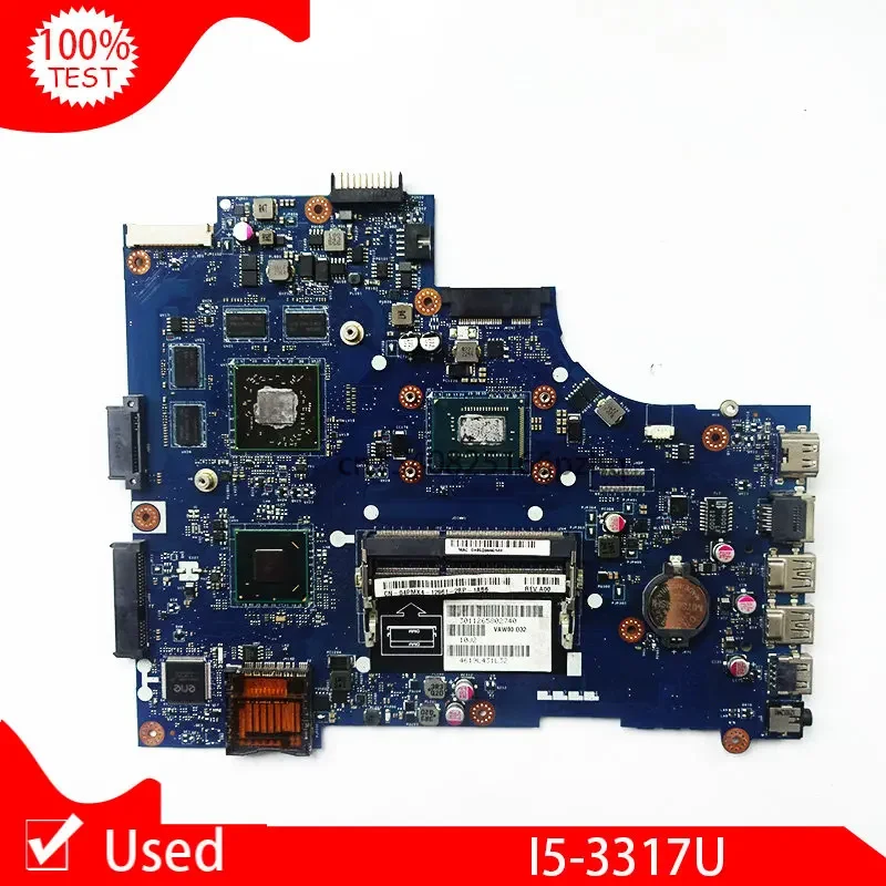 Placa-mãe portátil usado para Dell Inspiron 15R, 3521, 5521, I5-3317U Mainboard, CN-04PMX4, 04PMX4, VAW00, LA-9104P, SR0N8, 216-083000