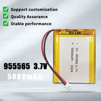 955565 Lithium Polymer Battery 3.7V 5000mAh Rechargeable lipo Batteries for Mobile Power GPS Locator Camera Tablet PC DVD