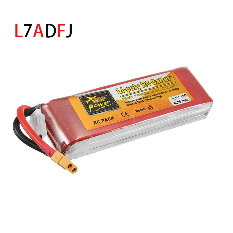 3S RC FPV Drone Battery 45C 11.1V 6000mah T XT60 Plug Rechargeable Lipo Battery Packs For RC Car Monster Truck Boat Helicopter