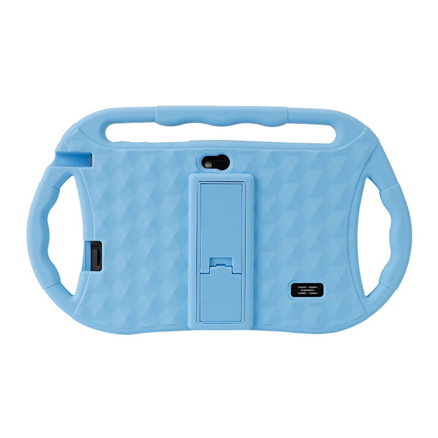 ABXE-7 Inch Kids Tablet Quad Core Dual Camera Tablet 1GB+16GB Android10.0 Childrens Tablet Learning Tablets Blue US Plug