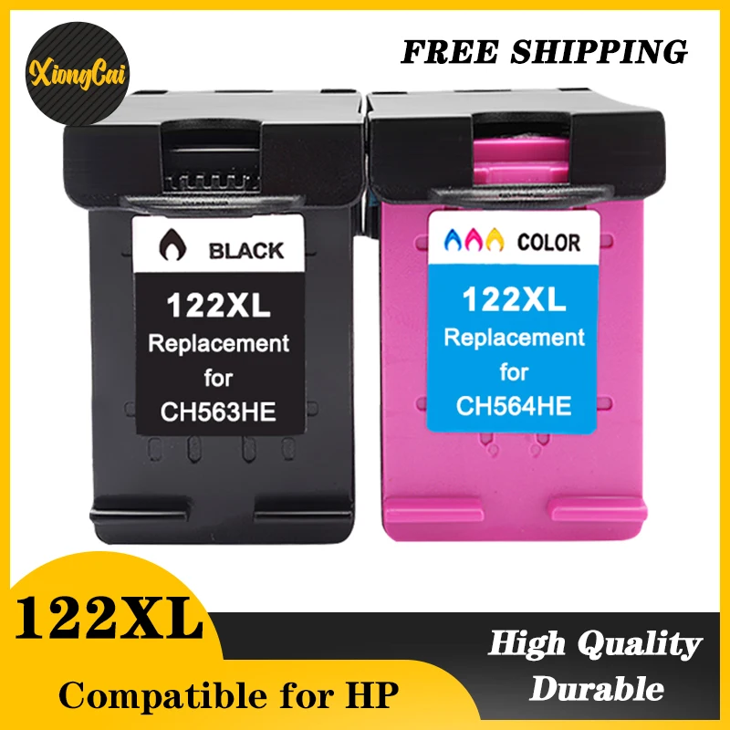 Replacement for HP Ink Cartridge 122XL for HP122 Deskjet 1510 2050 1000 1050 1050A 2000 2050A 2540 3000 3050 3052A Printer