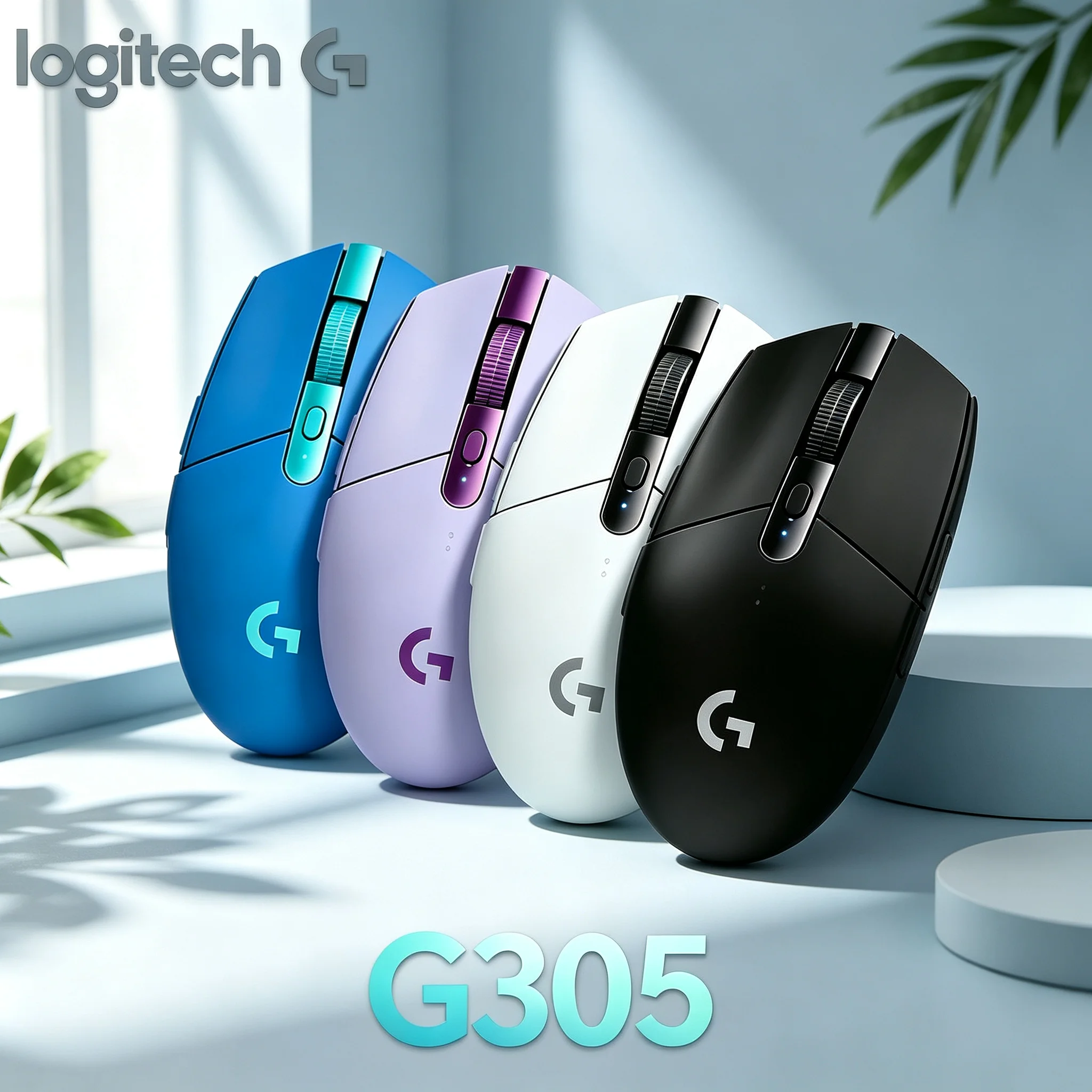 Logitech G305 LIGHTSPEED Ergonomic Gaming Wireless Mice 1ms Ultra‑Low Latency Stable 2.4G For Desktop Notebook Gaming & Office W