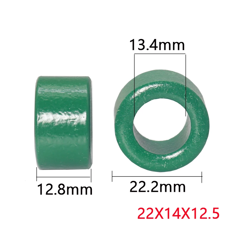 【3-2PCS】22x14x12.5mmManganese-zinc magnetic ring frequency converter inductor coil filtering for anti-interference