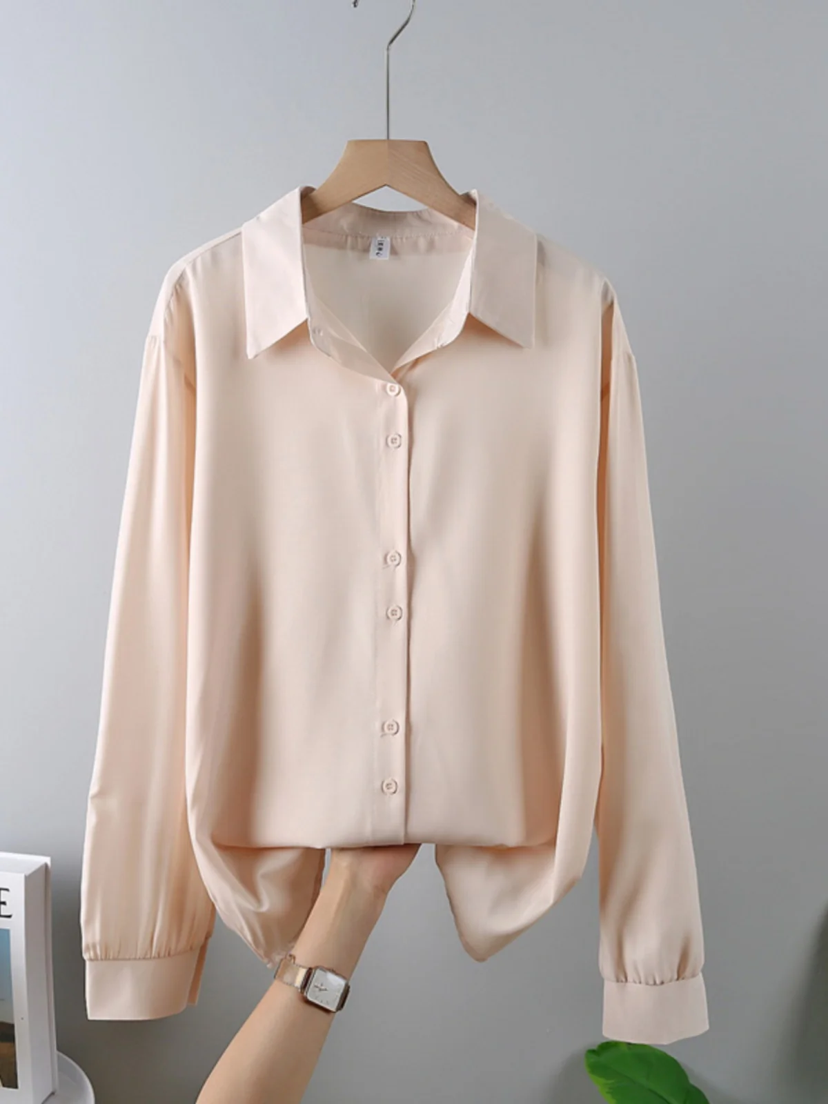 Ele Long Sve Damen Chiffon Irt Commute Profional Formal White Top Frühling Herbst Korean Sle Base Layer Top