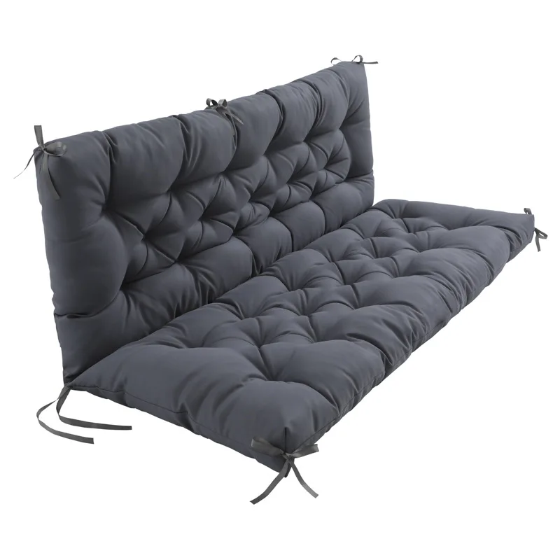 

Outdoor waterproof and sun-protective long bench cushion for garden seating and backrest, integrated seat cushion
