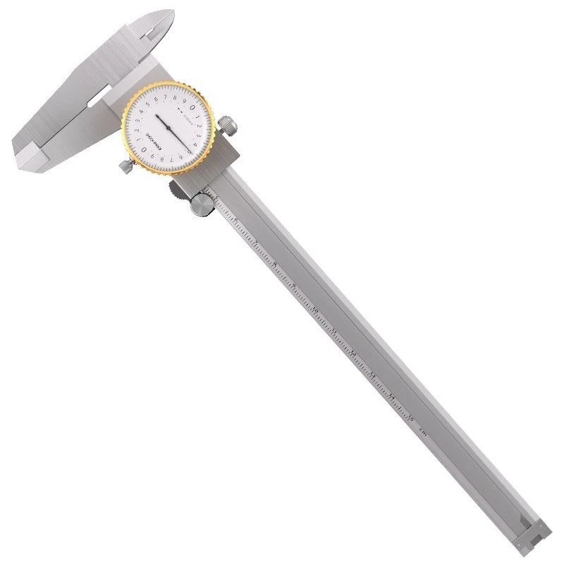 For High Precision 0-300mm Two-way Shockproof Roller Type Stainless Steel Vernier Caliper with Watch Caliper