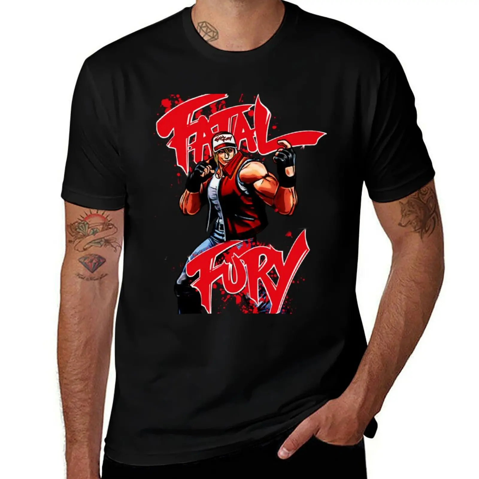 Fatal fury T-Shirt Comfortable Basic Crew Neck Tee T-Shirt