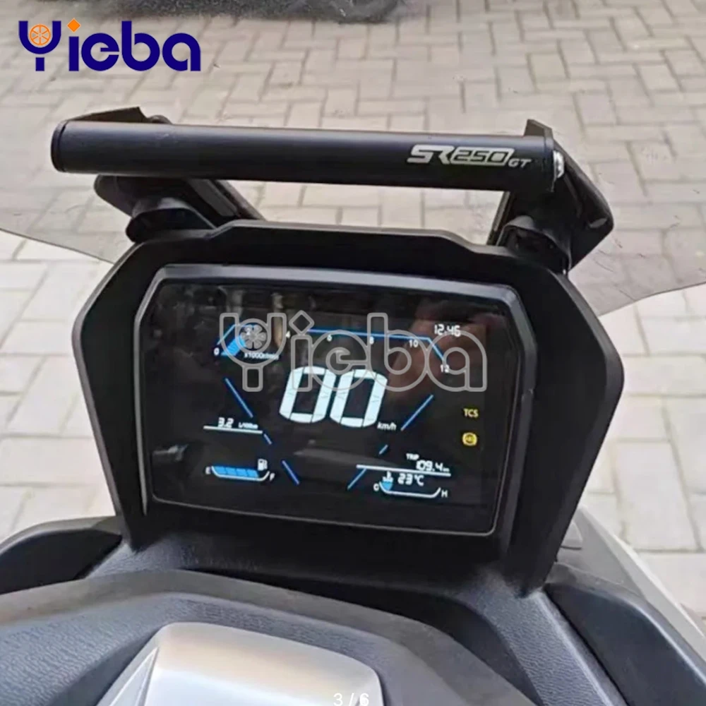 

2025 2026 FOR VOGE SR250GT SR 250 GT 2024 Aluminum Motorcycle GPS Phone Navigation Bracket Front Bar Phone Holder Mount Stand