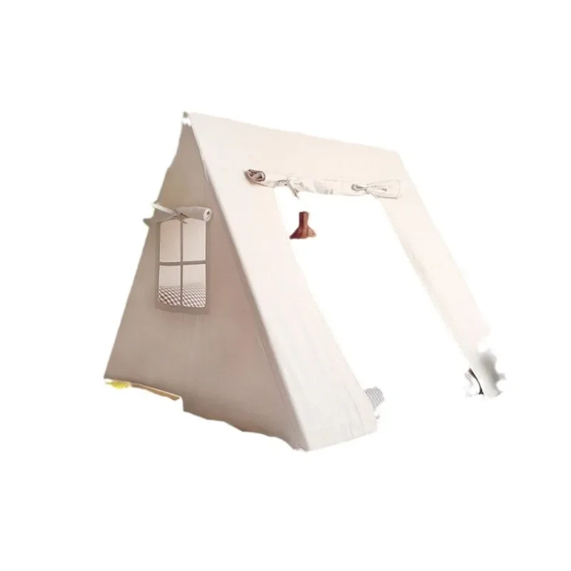 

Korean tent indoor triangle play house boys and girls home Indian solid wood house castle thickened