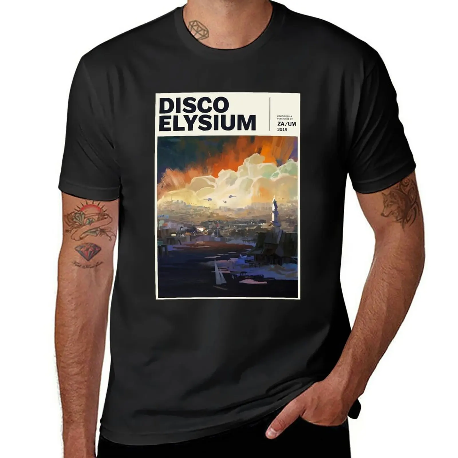 

New Disco Elysium T-Shirt sports fan t-shirts tops men workout shirt
