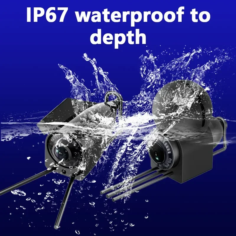 Large screen intelligent underwater drone used fish finder with 3D ice fishing real-time sight