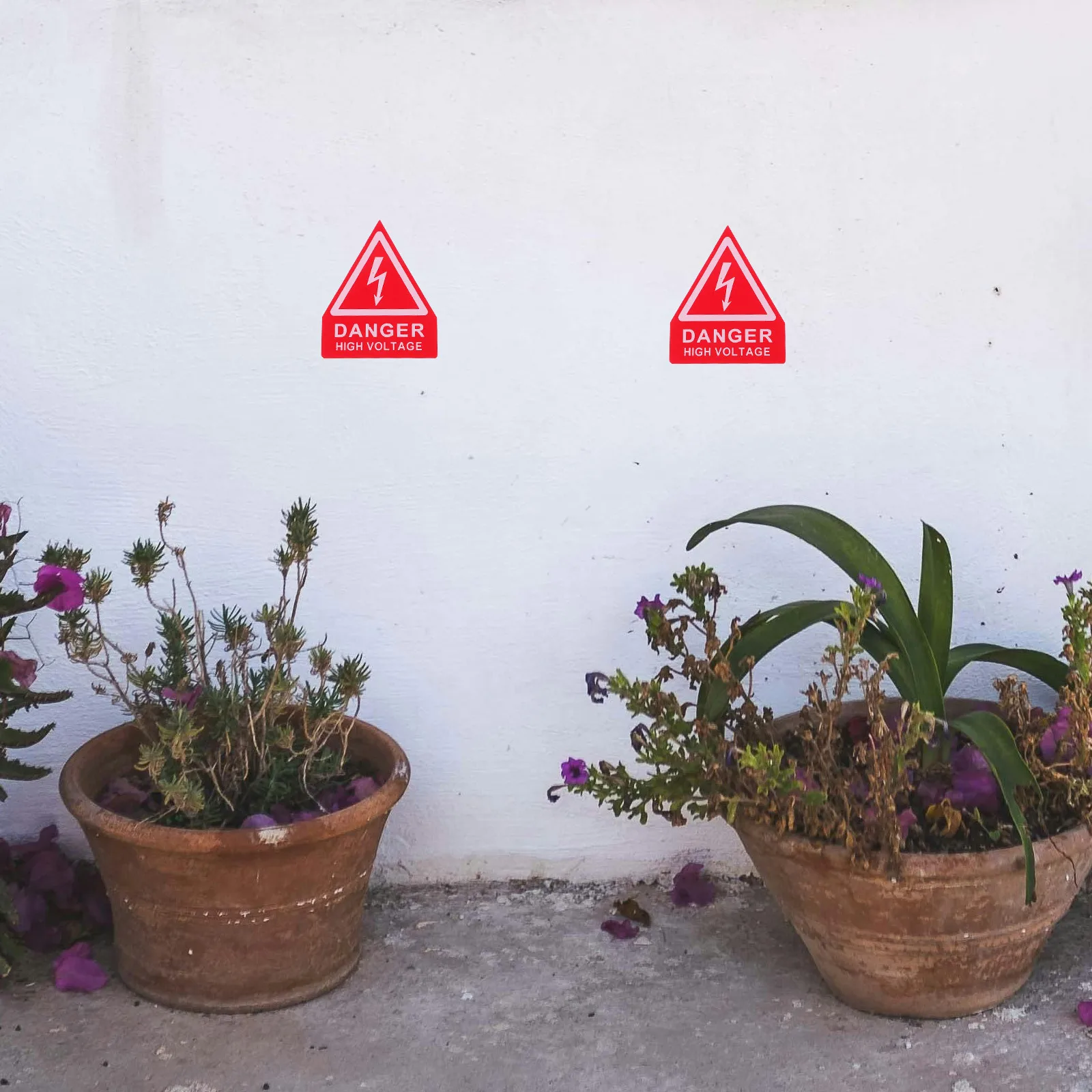 6Pcs High Voltage Warning Signs Yellow Triangle Safety Labels for Industrial Equipment Electrical Shock Caution Stickers