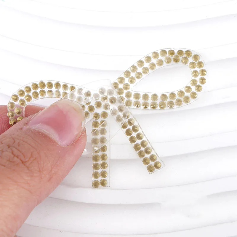 Ferro em remendos strass apliques arco diy para roupas jaqueta mochila costura emblemas decorativos bx170