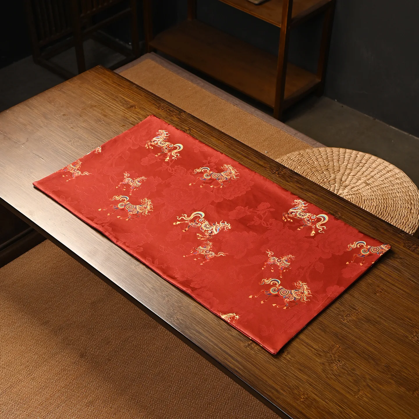 Double-Sided Tea Mat Tea Ceremony Accessories Long Thickened Tea Tablecloth
