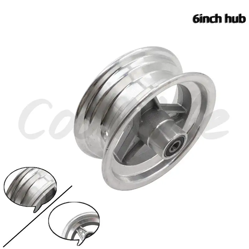 

6-Inch Aluminum Alloy 3-Hole Disc Brake Wheel Hub – Ideal Replacement for Electric Scooter Wheel Hubs