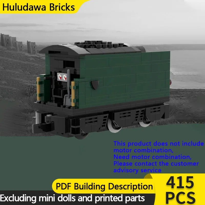 

City Car Model MOC Building Bricks Railway Class A3-B Tender Train Modular Technology Gifts Holiday Assemble Children Toys Suit