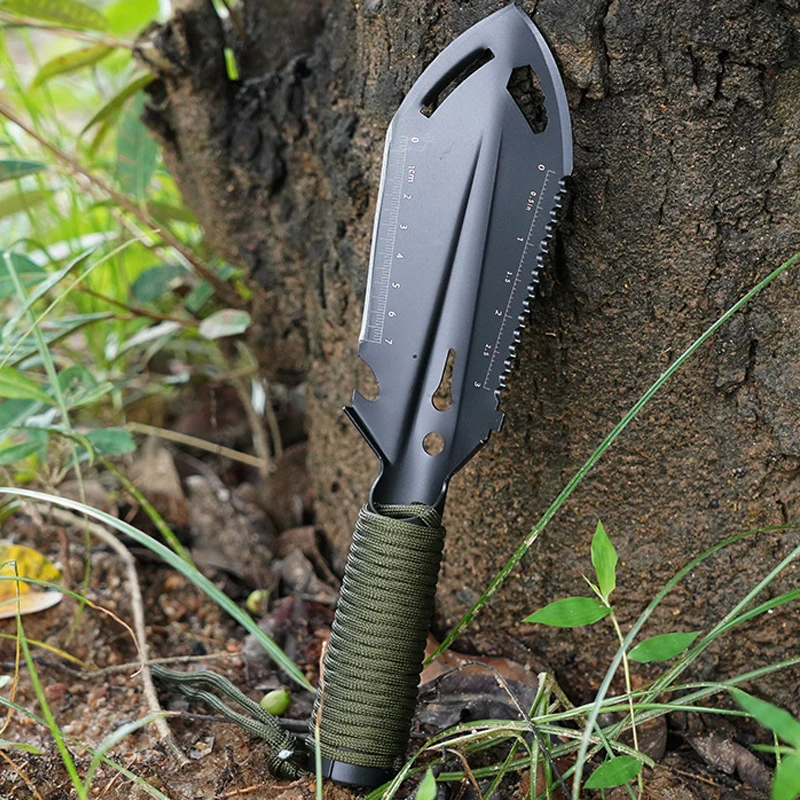 Portable Camping Engineer Shovel Outdoor Stainless Steel Multi-functional Tool Small Hand Shovel Field Survival Emergency Shovel 5