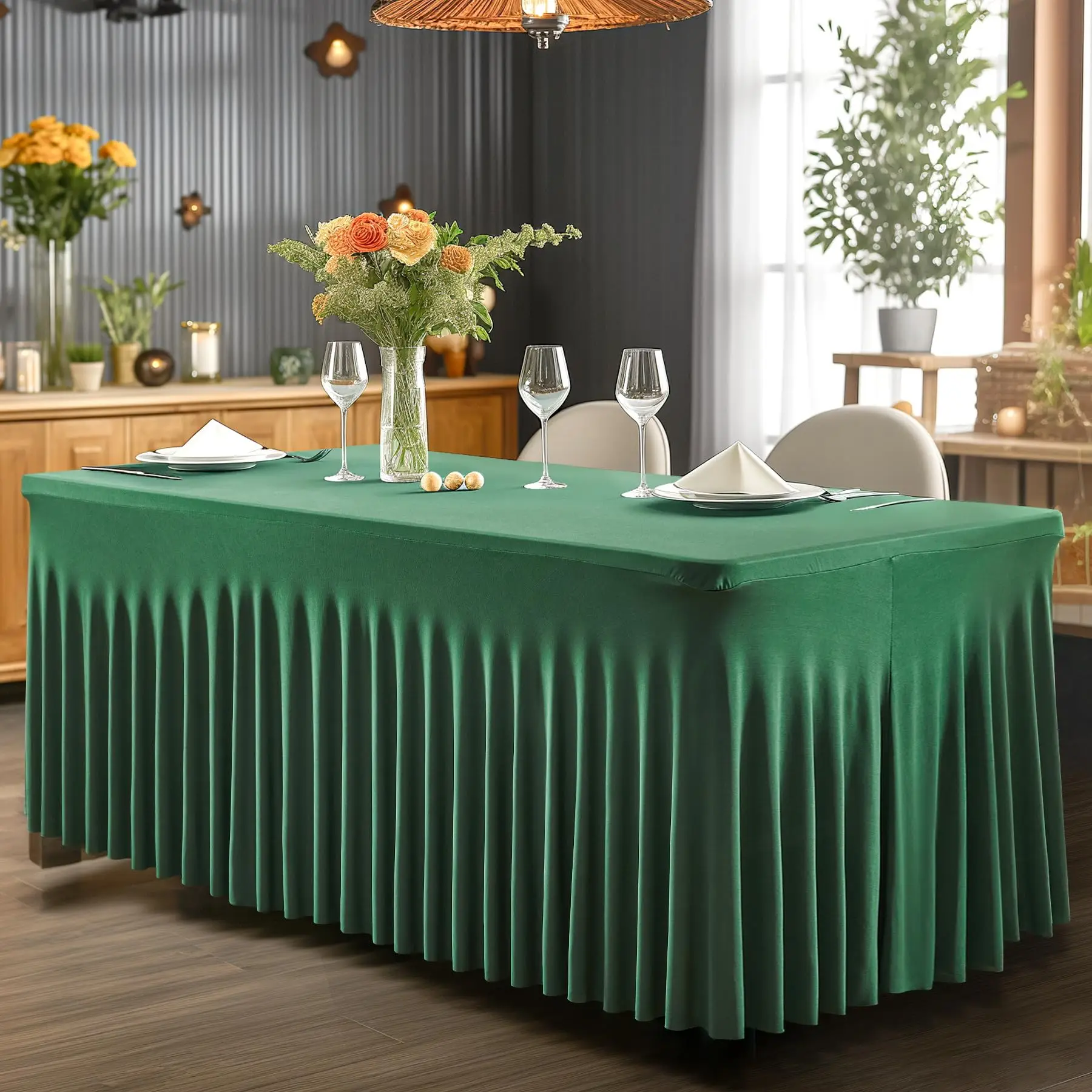 Rectangle Polyester Fiber Tablecloth Wedding Table Cloth White for Christmas Shower Birthday Events Banquet Decor Home Dining