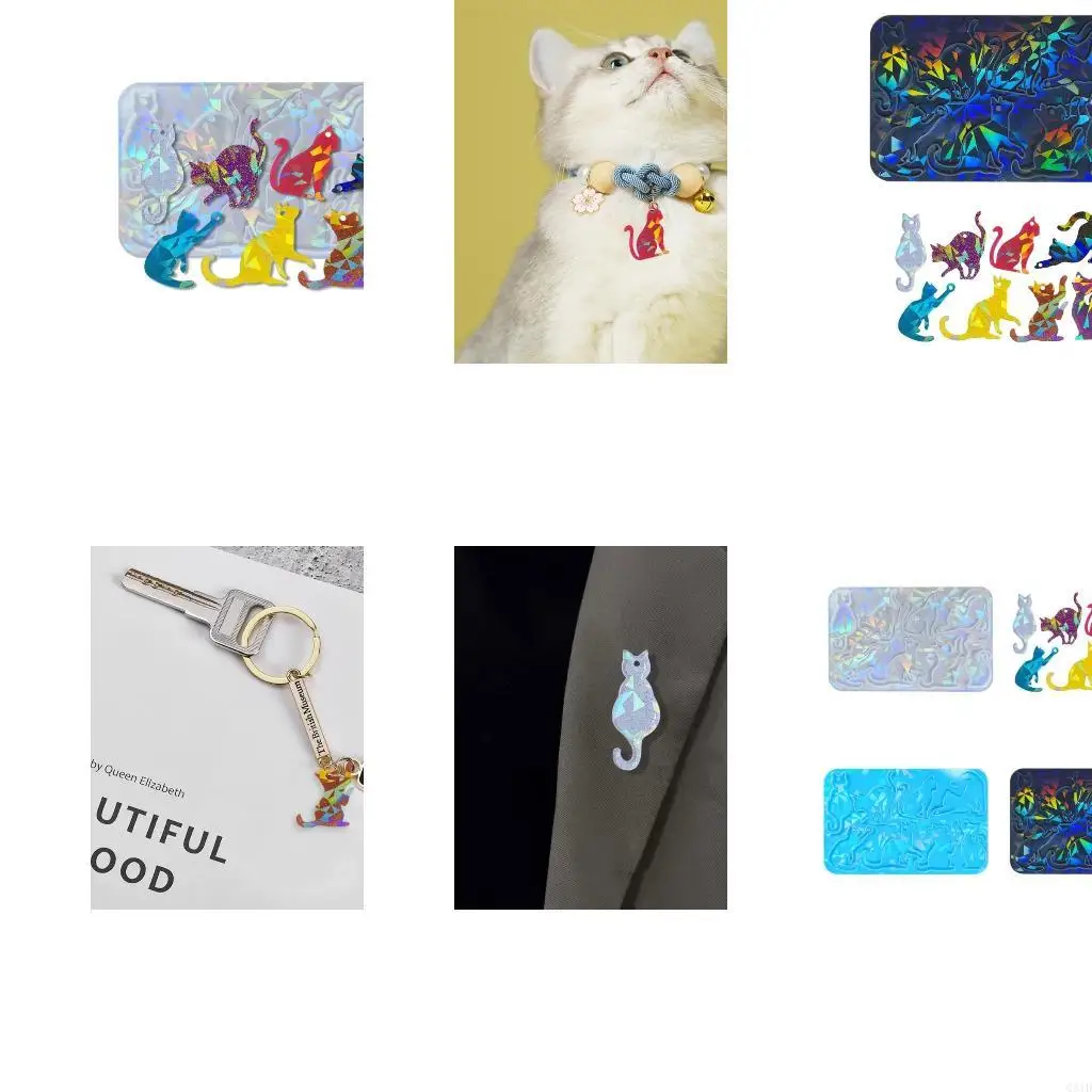 moldes-pingente-silicone-molde-holografico-forma-gato-molde-peca-joia-silicone