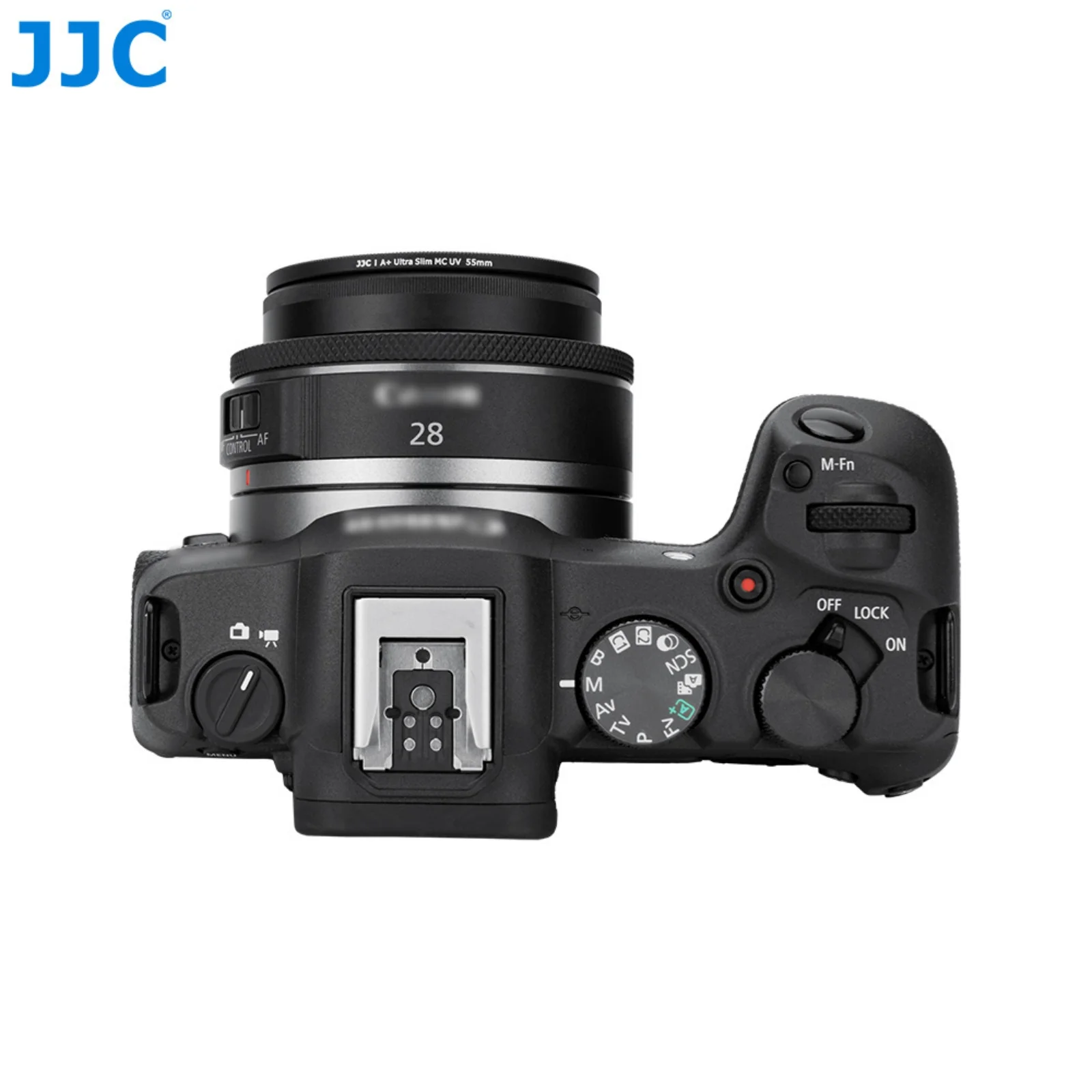 واقي غطاء العدسة JJC بديل لكاميرا Canon Canon EOS R50 R100 EW-55 (55 مم) متوافق مع عدسة Canon RF 28 مم f/2.8 STM