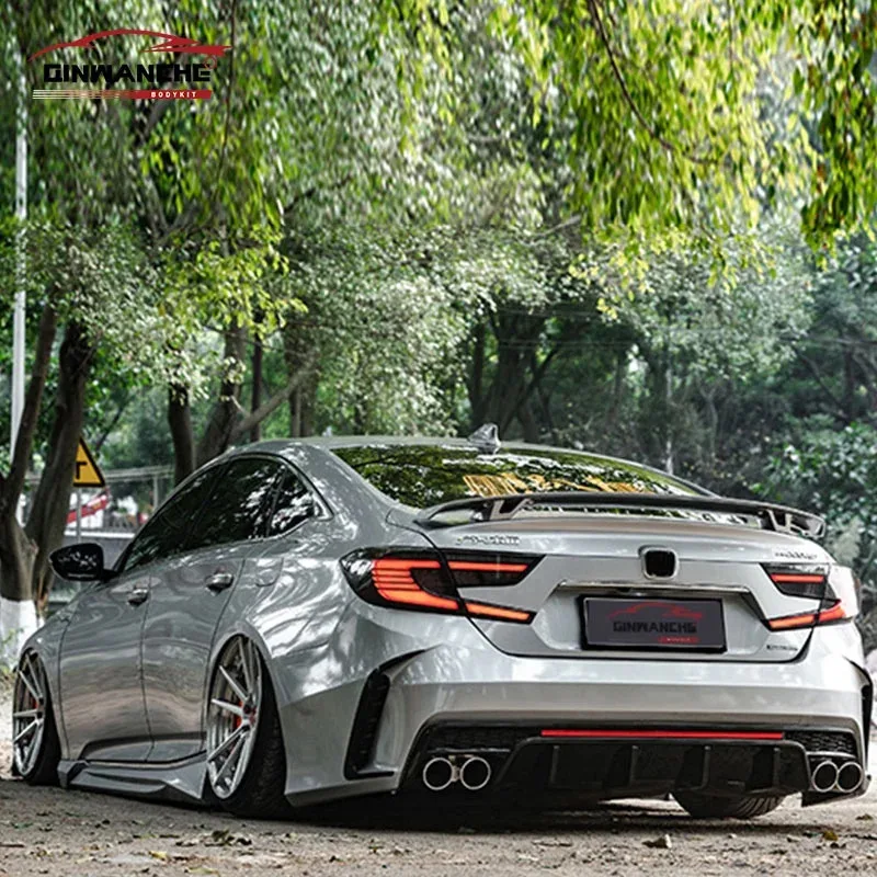 

Best sales Car bumper Loong Shadow Style For Accord 2016-2020 Body kit Rear bumper Tail pipes PP material