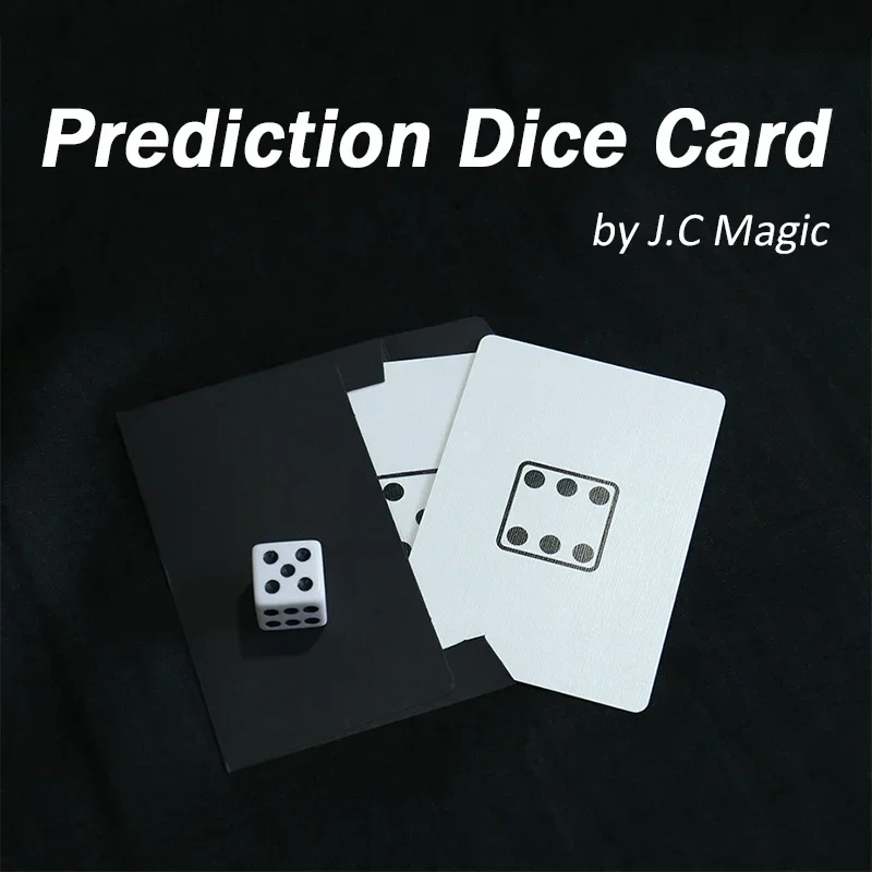 Prediction Dice Card by J.C Magic Tricks Close-up Street Illusions Gimmicks Mentalism Props Predict Any Number on Die Card Magia