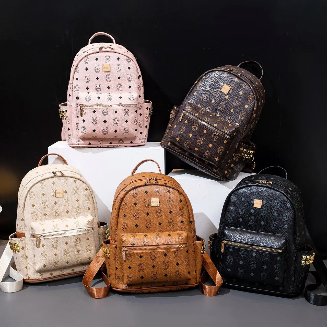 

2025 Women's Backpack, Trendy Preppy Korean Style, Large Capacity Multifunctional Daypack for Campus & Travel