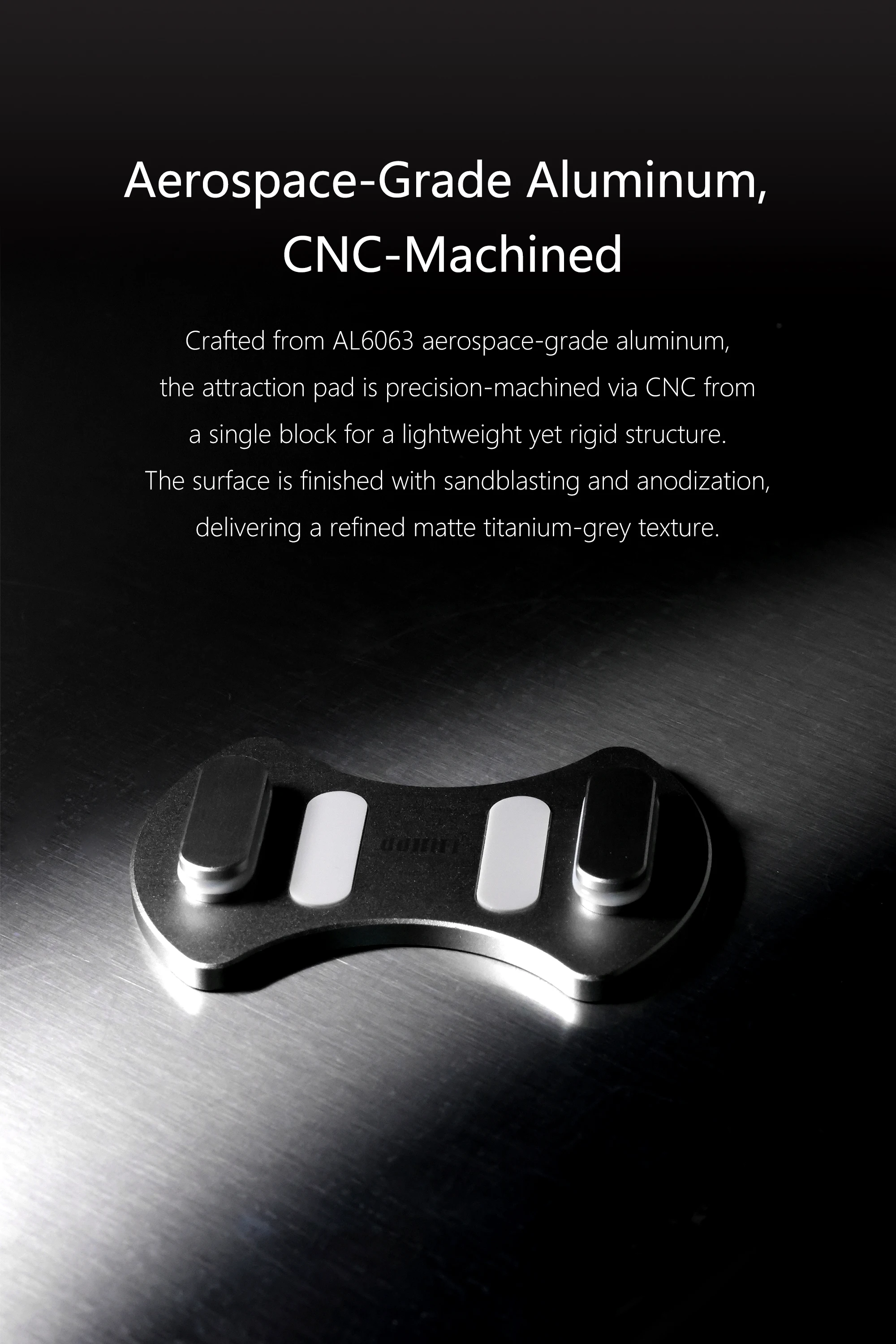 DD ddHiFi P58M-HC5 MagSafe Magnetisches Anziehpad für AK HC5 DAC-Verstärker, CNC AL6063 Aluminium, gebogener N52-Magnet, leicht – Detail 5
