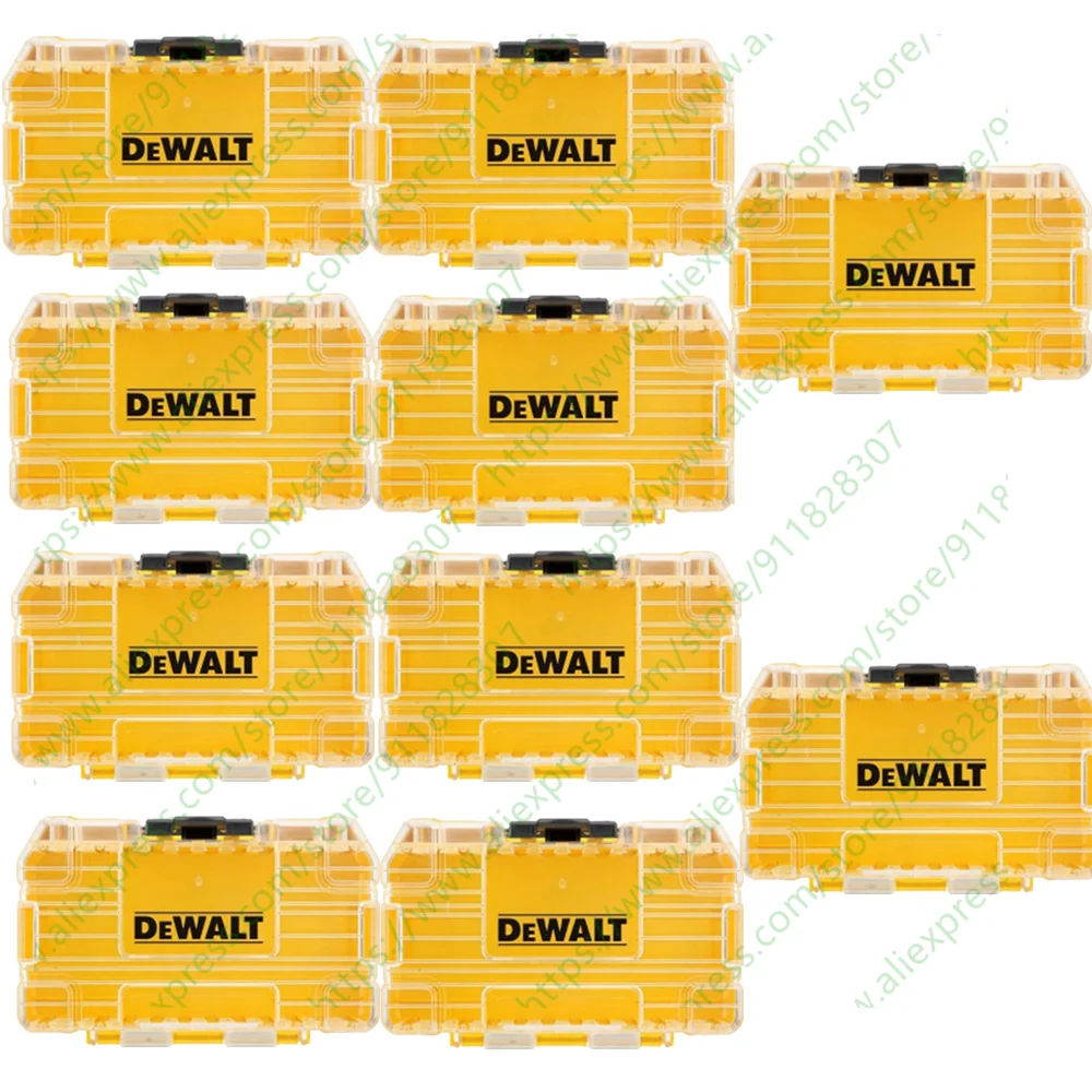 DEWALT Original Tool Box Tough Case Small Medium Parts Accessories Storage Tool Box Drill Bit Stackable Combination Toolkit