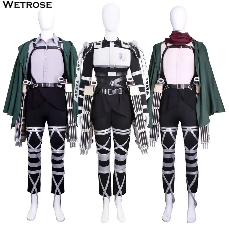 【Wetrose】In Stock Titan Cosplay Costume Final Season Jean Kirstein Levi Mikasa Ackerman Armin Connie Hange Zoë Eren