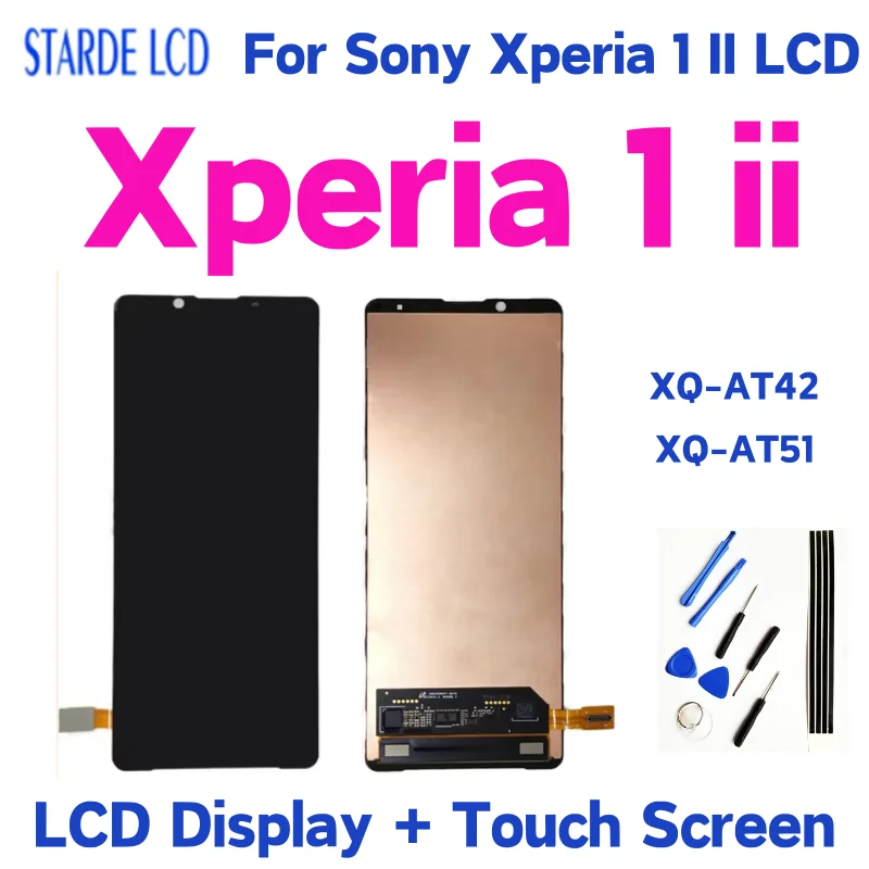 6.5 inch For Sony Xperia 1 II LCD Display Touch Screen Digitizer Assembly Replacement For Sony X1ii XQ-AT42 XQ-AT51 LCD Screen