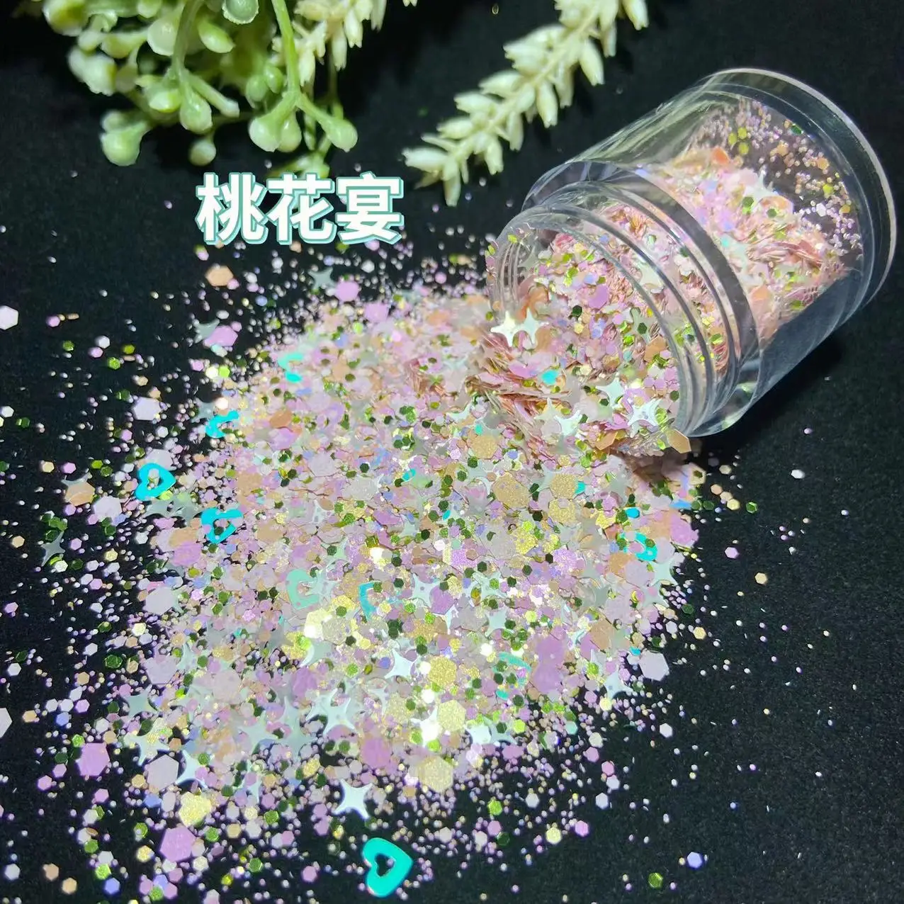 10g Spring Flower Nail Sequins Mini 3D Shine Charms Stars Round Shape Mixed Glitter Paillettes For Nails Designs Confetti Flakes