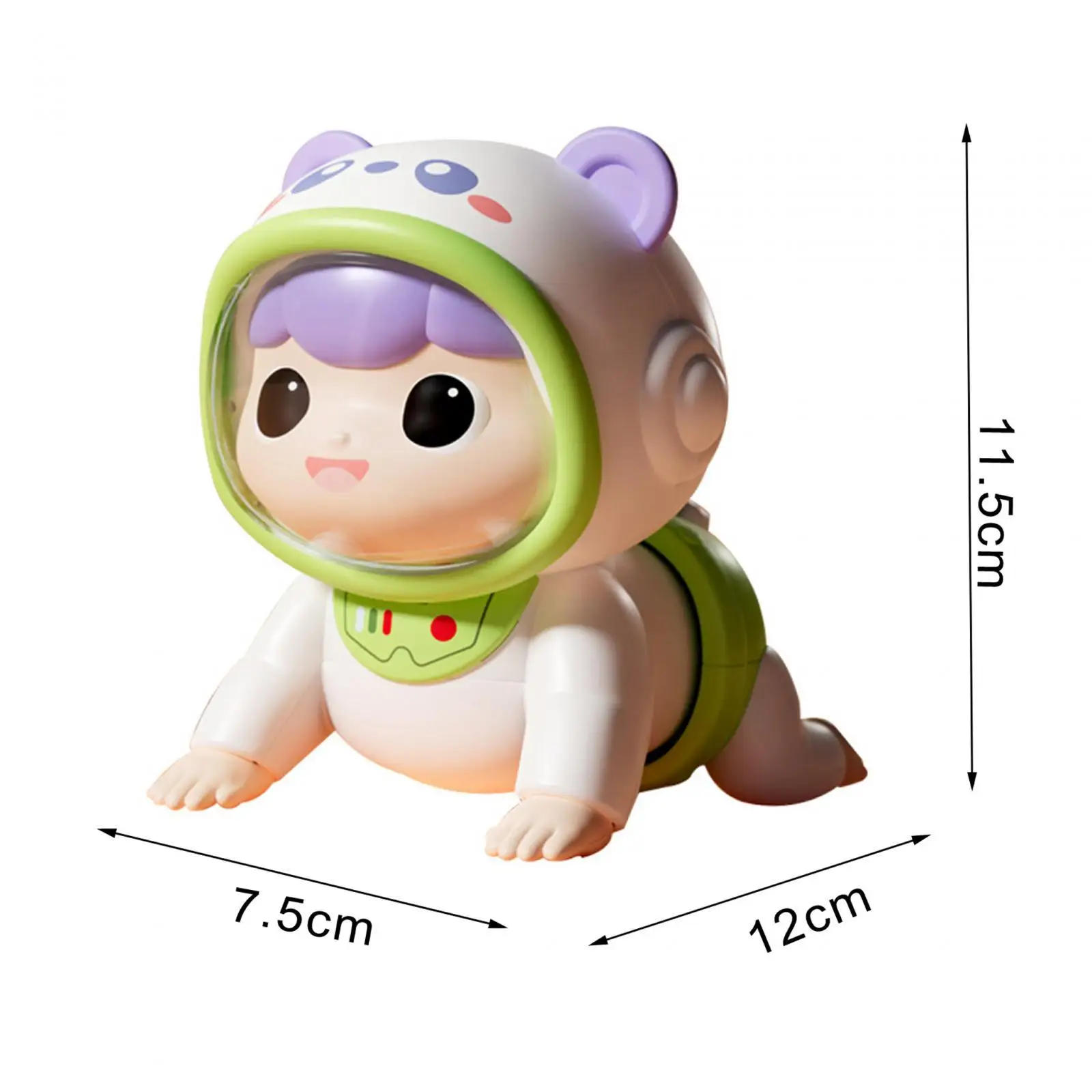 Crawling Baby Doll Early Education Development Learn Climbing Toy Electric Infants Doll for Boy Infants Children 6 to 12 Months