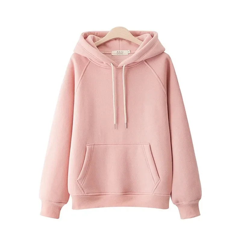 2022 Casual Hooded Hoodies Japanese Girl Student Fashion Sweatshirts Thick Spring Autumn Harajuku Loose Hoodie Knit Pullovers