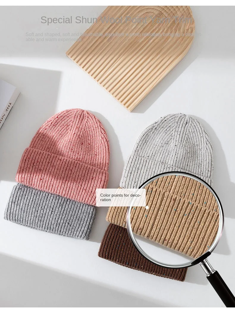 100% Merino Wool New Beanie Winter Women Men Boys Girls Crochet Skullies Hat Solid Color Autumn Knitted Beanies Caps