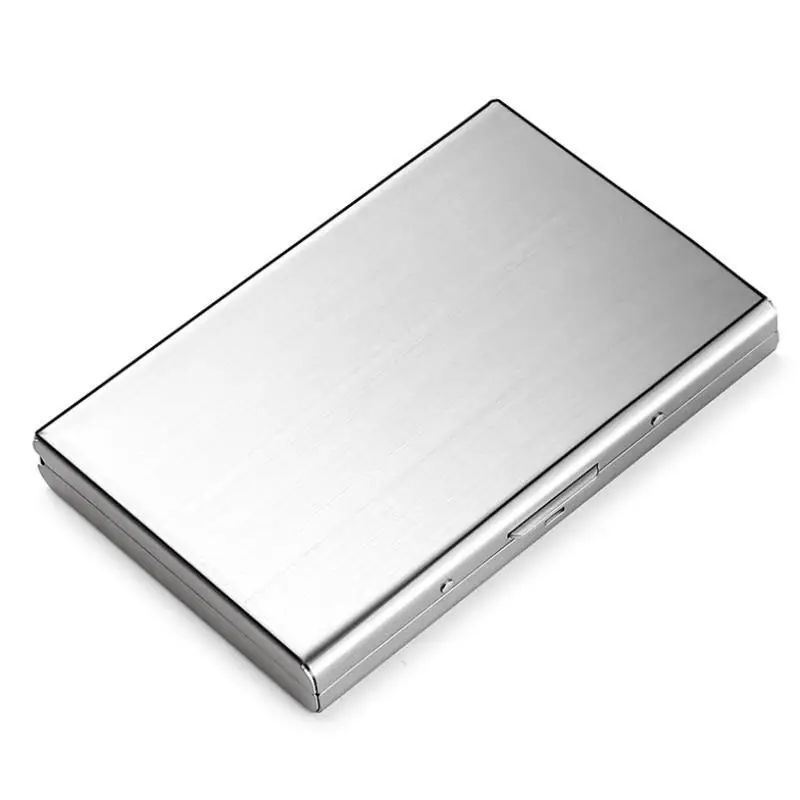 Fashionable Stainless Steel Card Case With RFID Blocking Technology Slim And Secure Credit Card Holder UNISEX