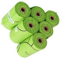 6pcs Corn Starch Poop Bags Thickened Durable Waste Bag for Dog Cat Pet Litter Container Garbage Home Office Practical Strong