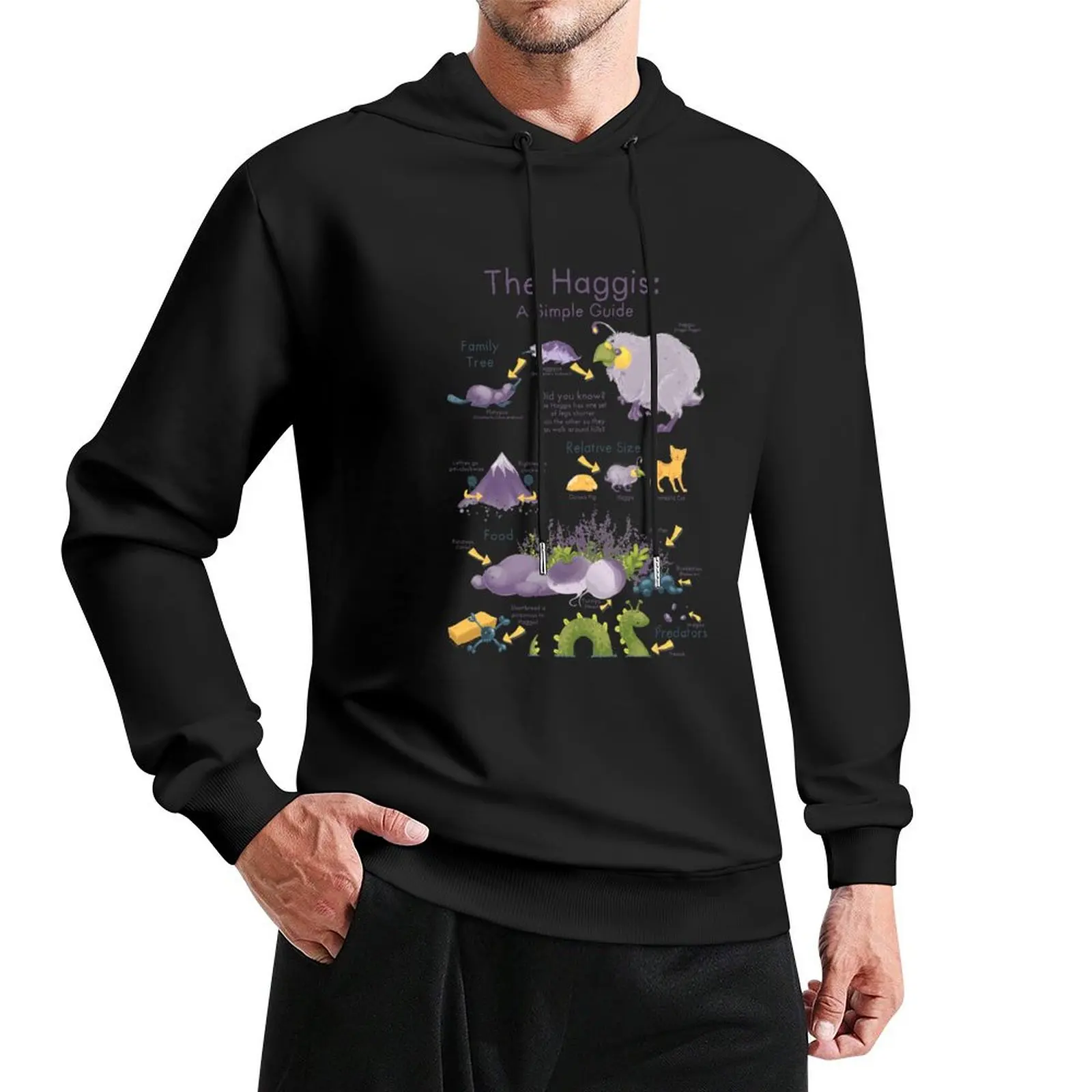 The Haggis: A Simple Guide Pullover Hoodie men clothes graphic t shirts men graphic hoodie