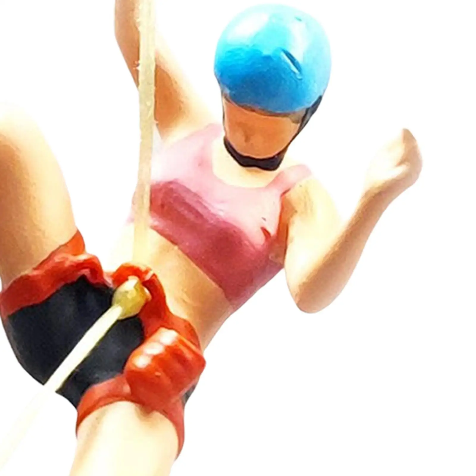 수지 1/64 스케일 등산 사람들 피규어, 미니 사람들 모델, 모래 테이블 레이아웃을 위한 작은 사람들