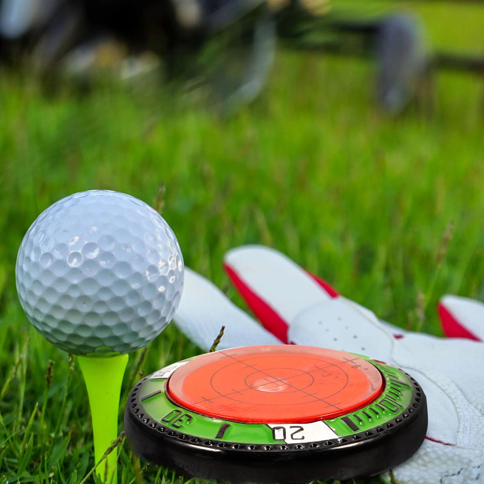 

Round Golf Ball Marker ABS Plastic Professional Marker Portable Easy Use Stable Structure Golf Accessories for Men Women