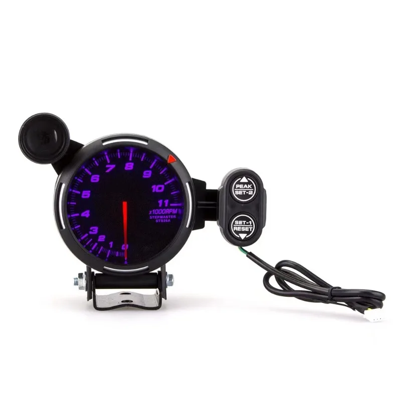 For colorful 3.75 inch 80MM car modified instrument tachometer racing general 12V